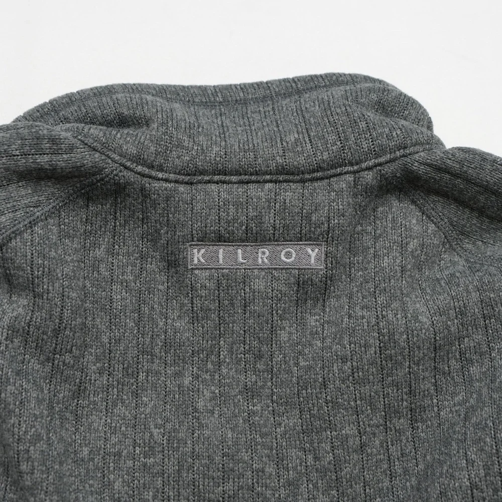 Patagonia Better Sweater rib knit 1/4 zip Gray Fleece Mens Sz Large Embroidered‎